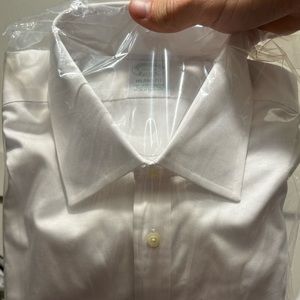 NEW Brooks Brothers White Dress Shirt 15.5x35 ($118)
